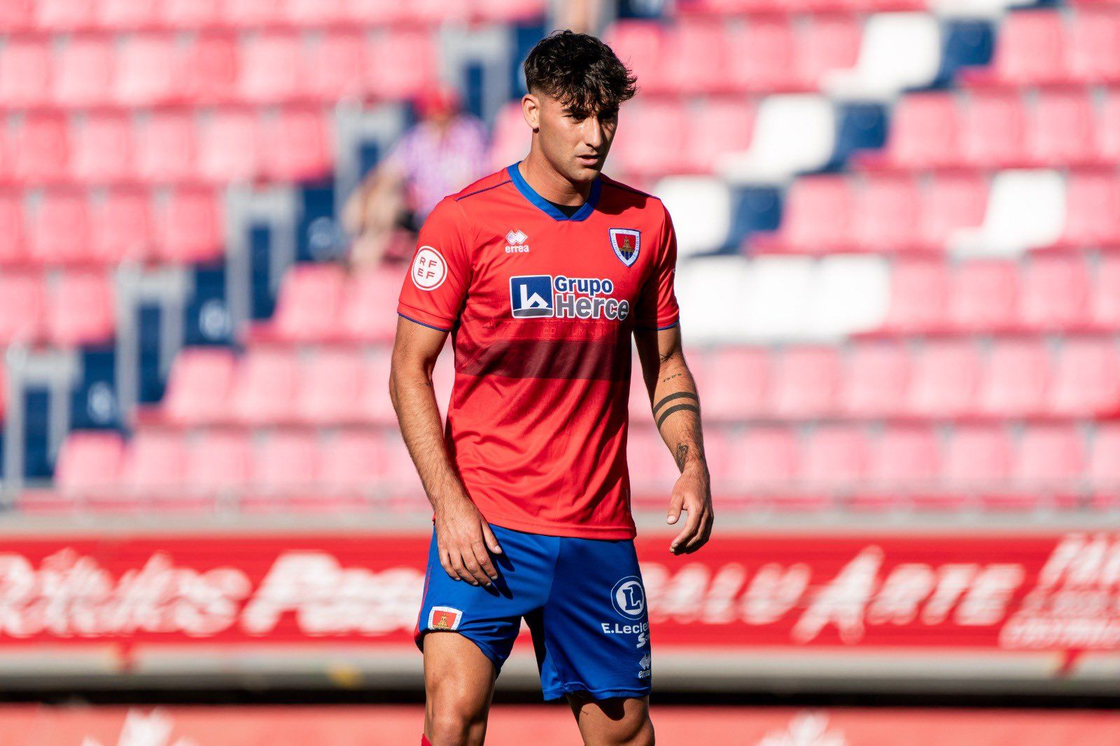 Alain Ribeiro, con la camiseta del Numancia