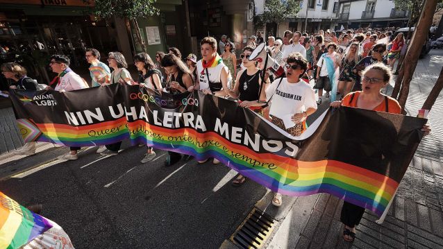 Manifestación polo Día do Orgullo en Pontevedra