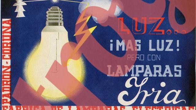 Publicidade da empresa Lámparas Iria.