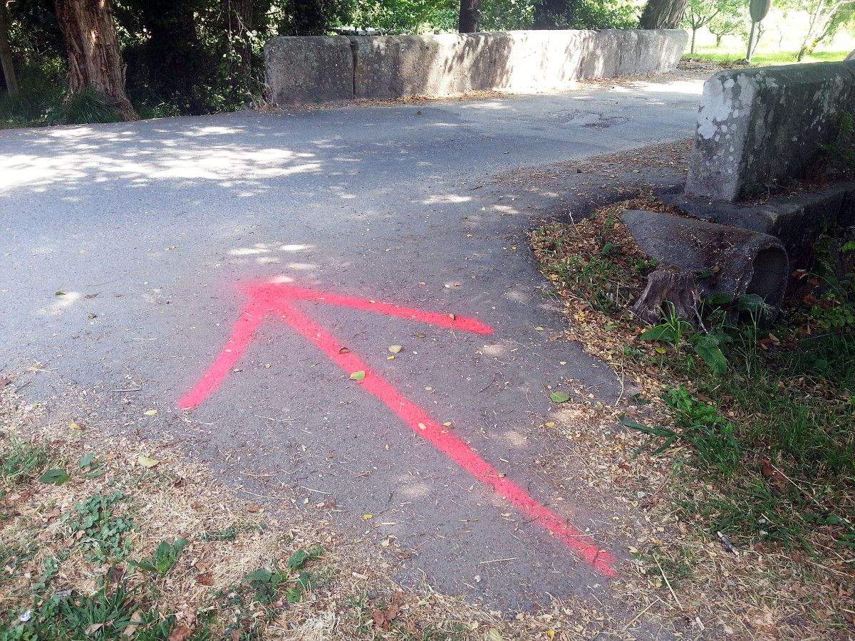 Sinalización na ponte da Condesa