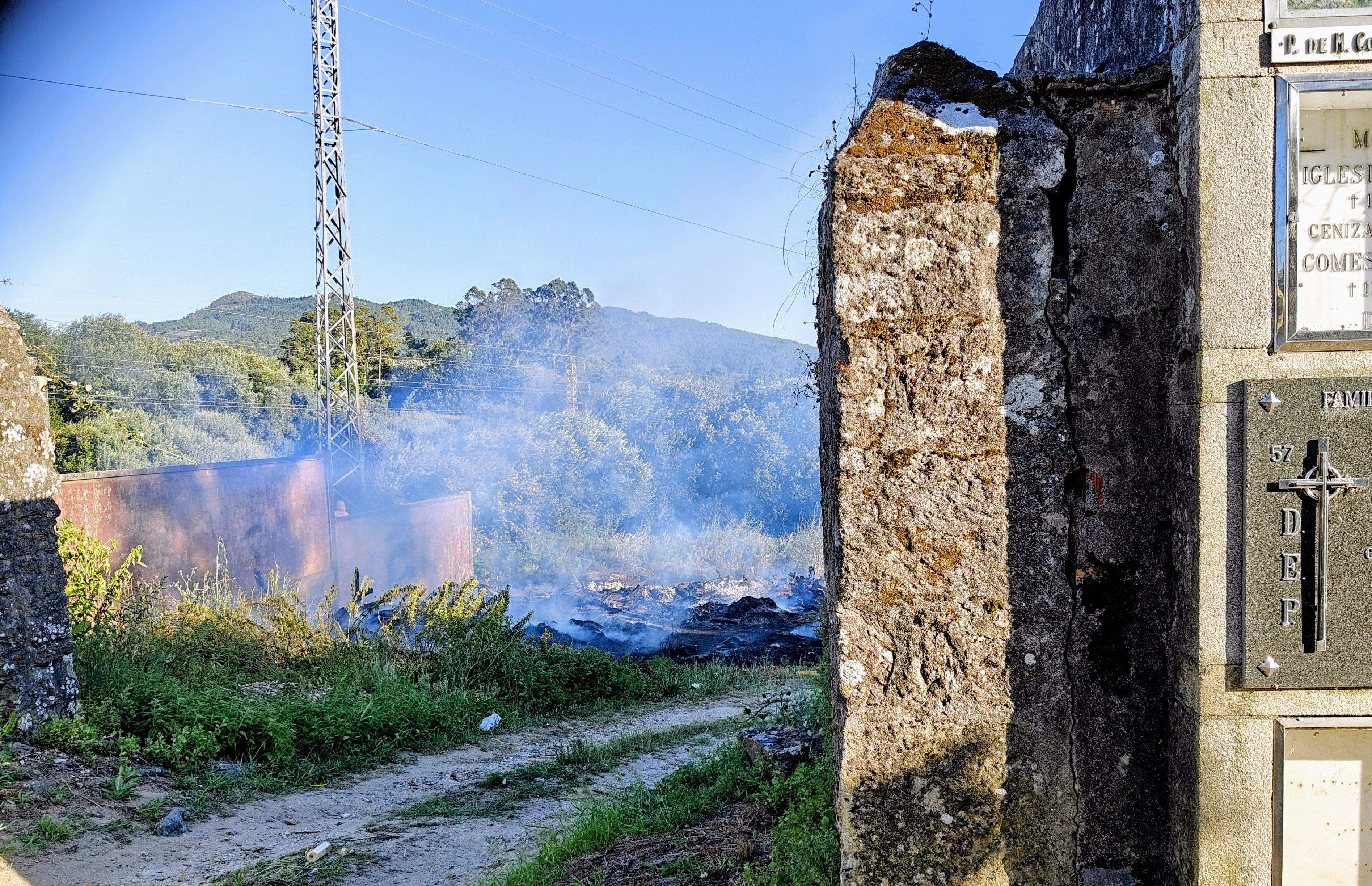 Incendio en el entorno de San Mauro