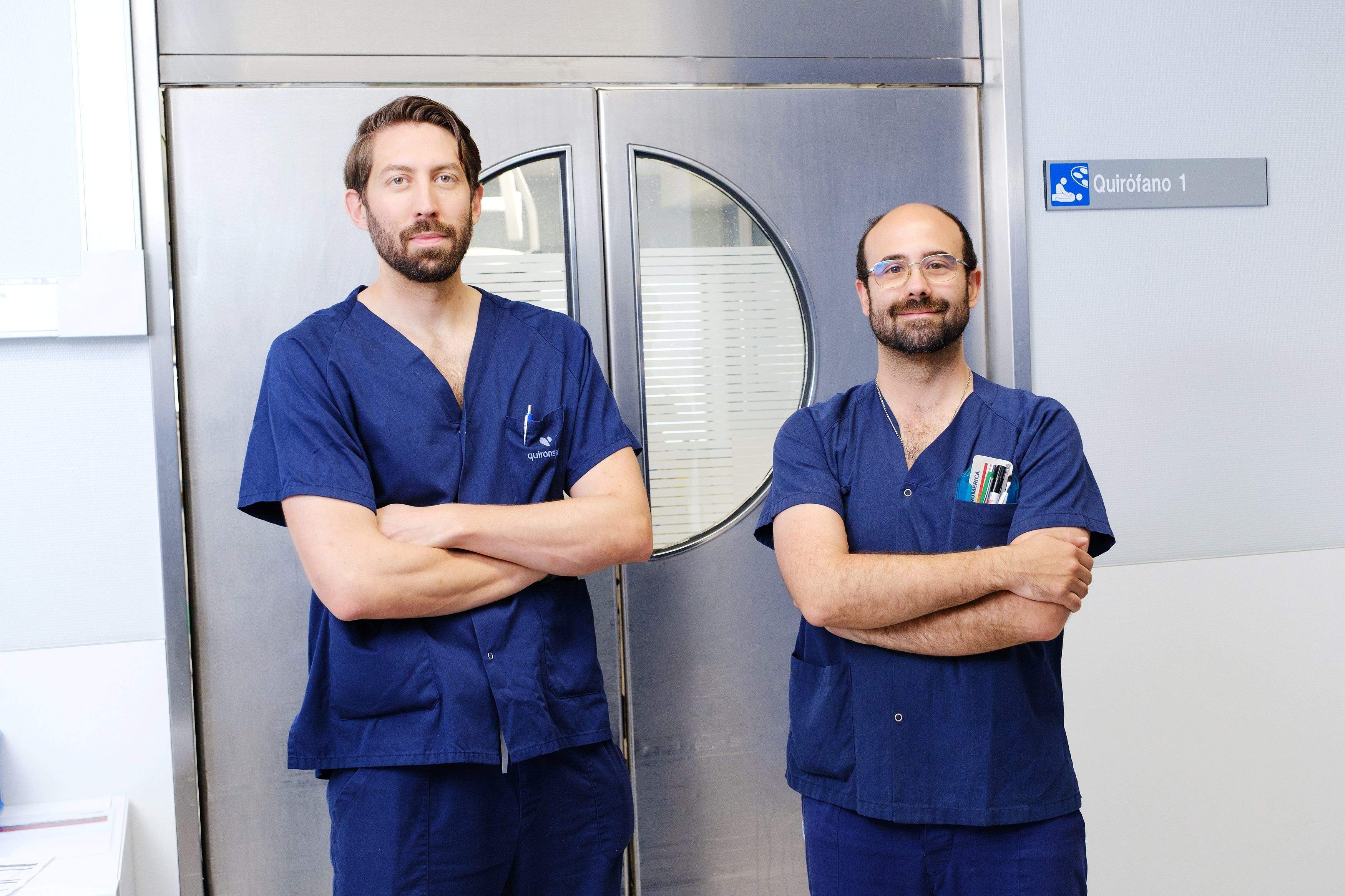 Nabor Fernández y Guillermo Petinal, médicos anestesistas