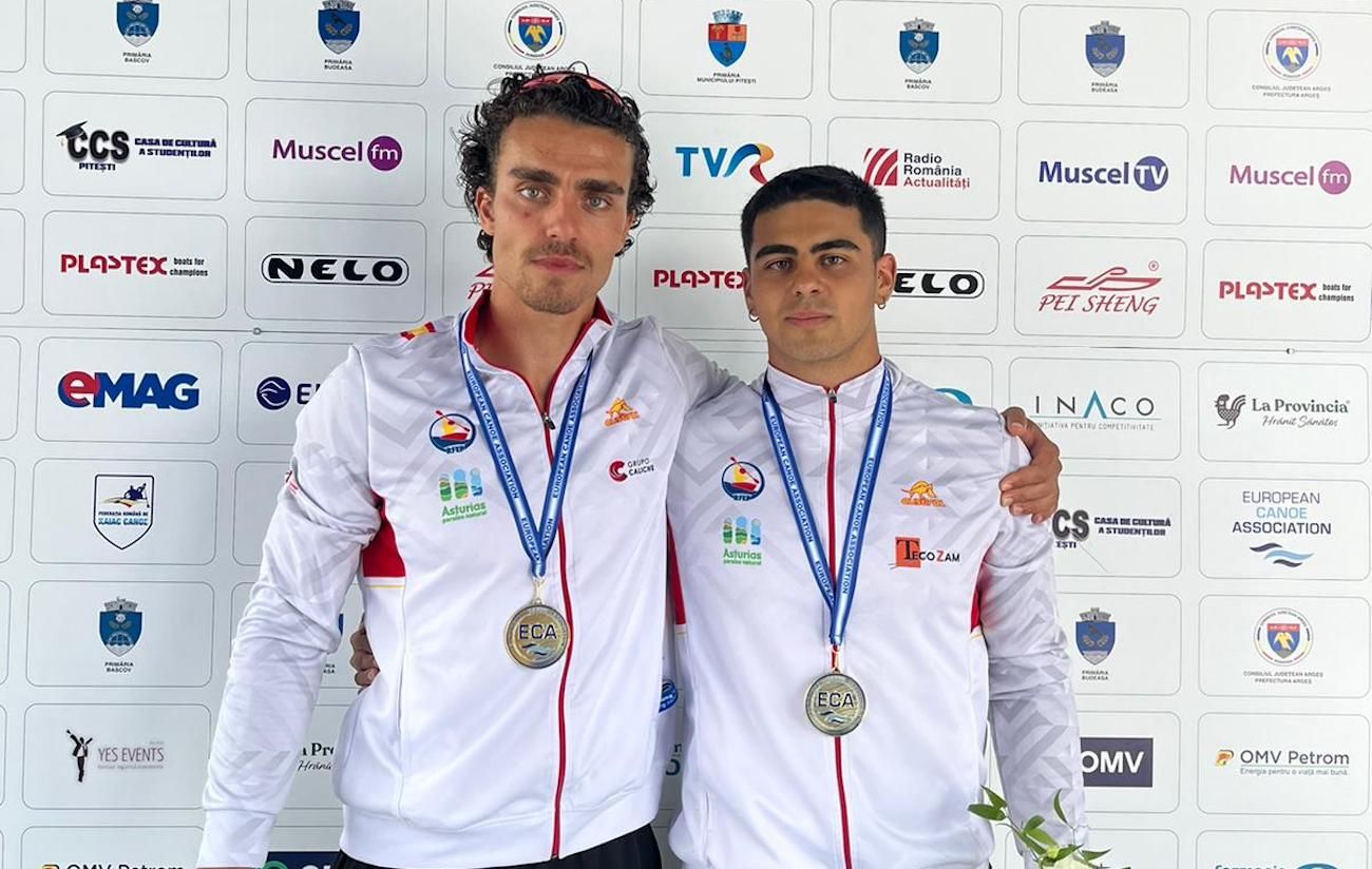 Martín Jácome y Pedro Torrado, con el oro en el Europeo sub23 de piragüismo