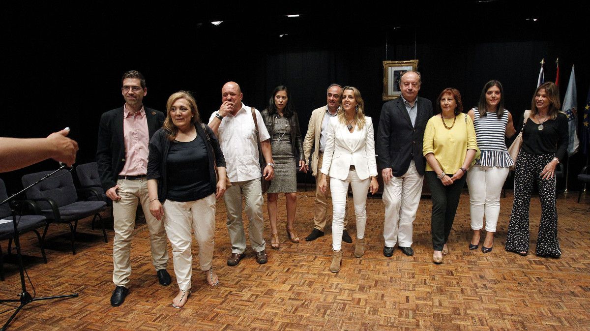 Ediles que abandonan la corporación municipal de Pontevedra