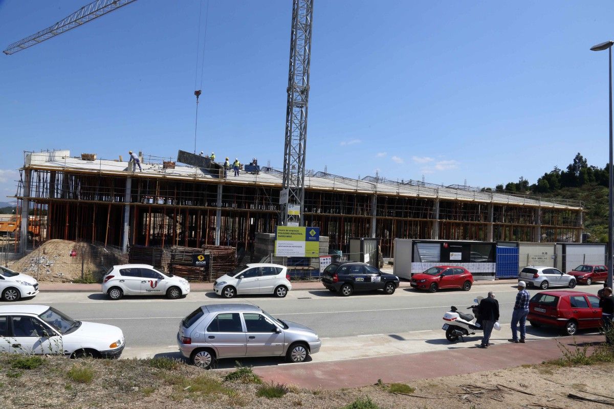 Obras del vivero de empresas de Barro Meis