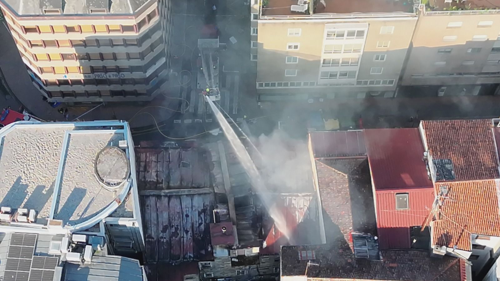 Imaxe do dron da Policía Local