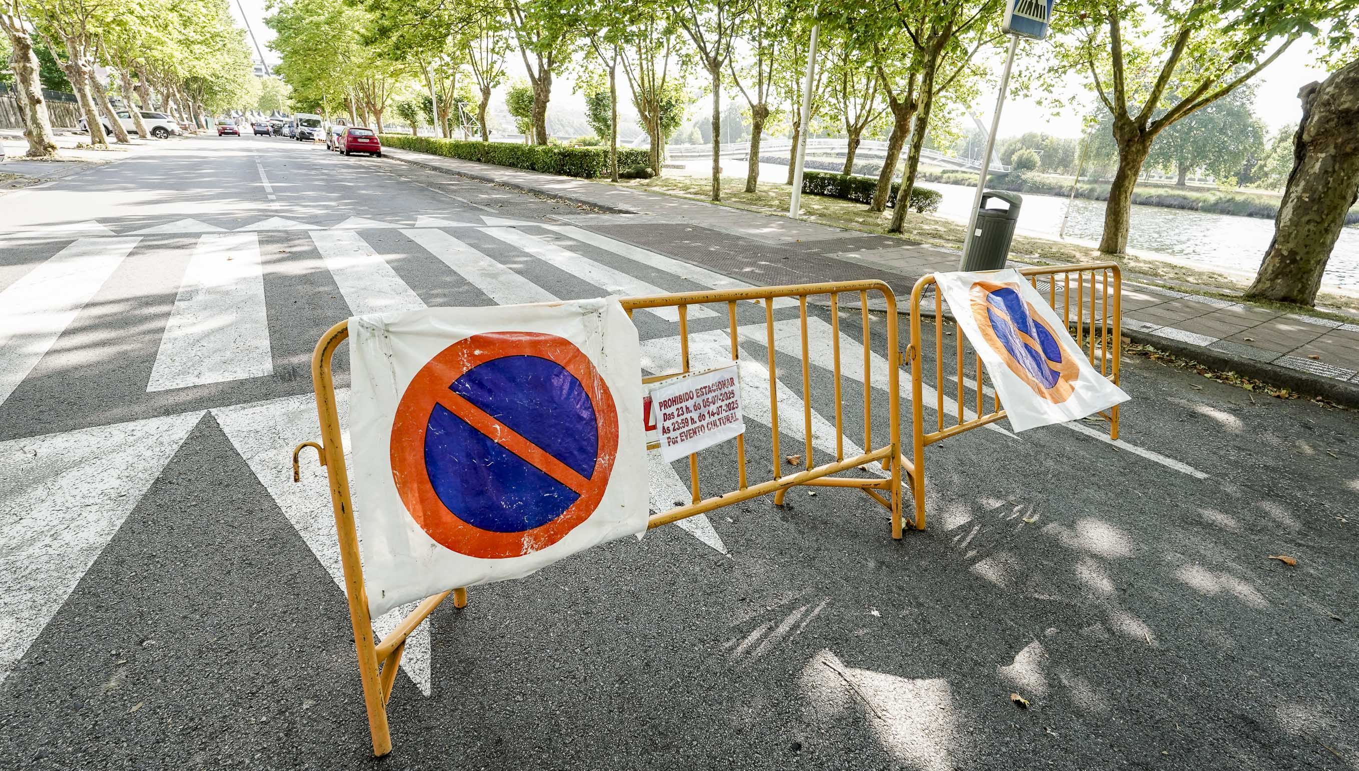 Cierre de tráfico en la Avenida de Buenos Aires