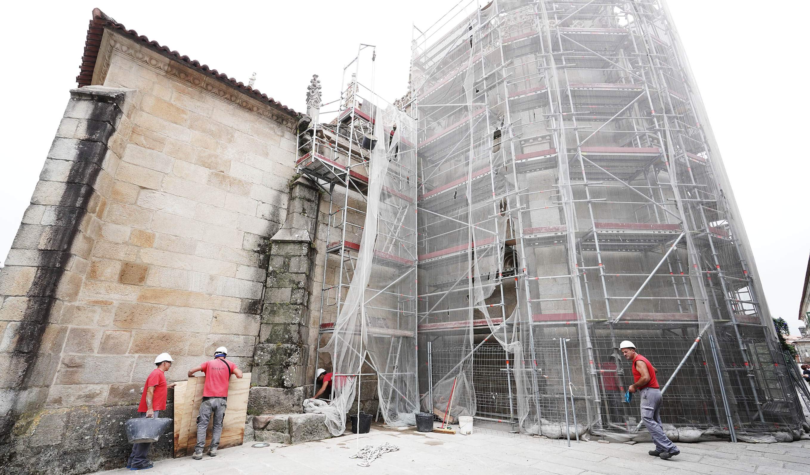 Obras na Real Basílica de Santa María a Maior