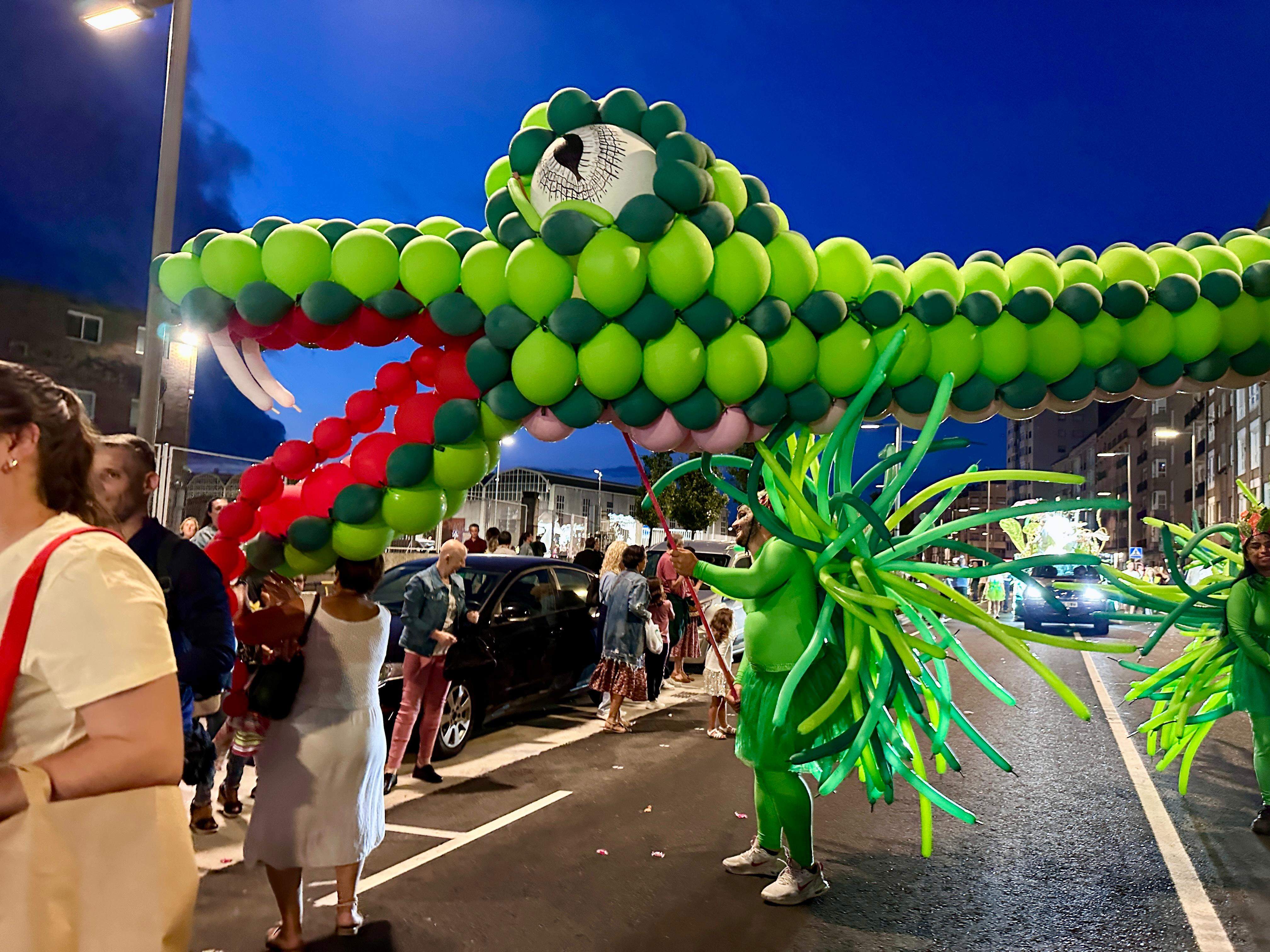 Batalla de Flores nocturna 2025 en Marín