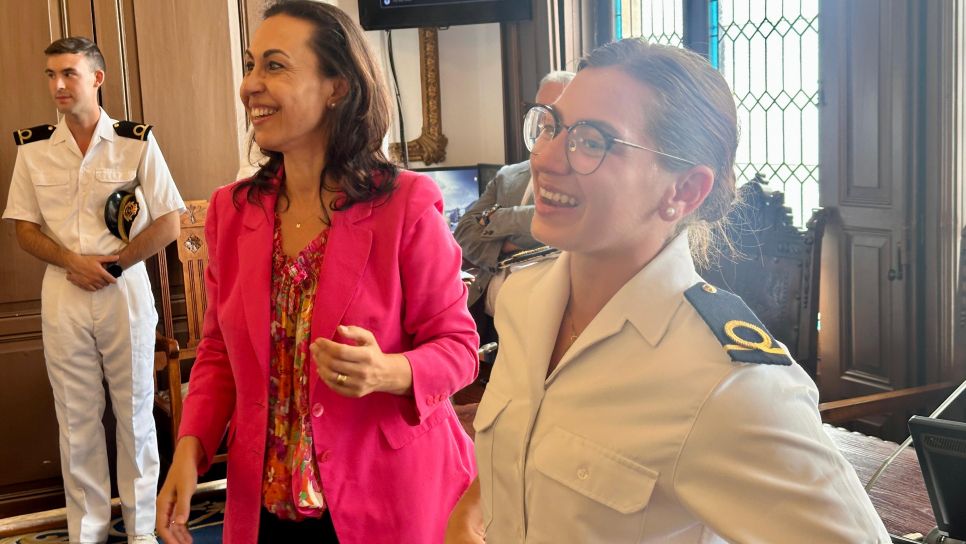 Recepción de María Ramallo a la promoción que concluye su formación en la Escuela Naval