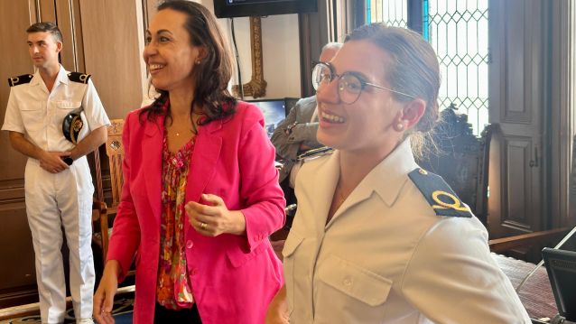 Recepción de María Ramallo a la promoción que concluye su formación en la Escuela Naval