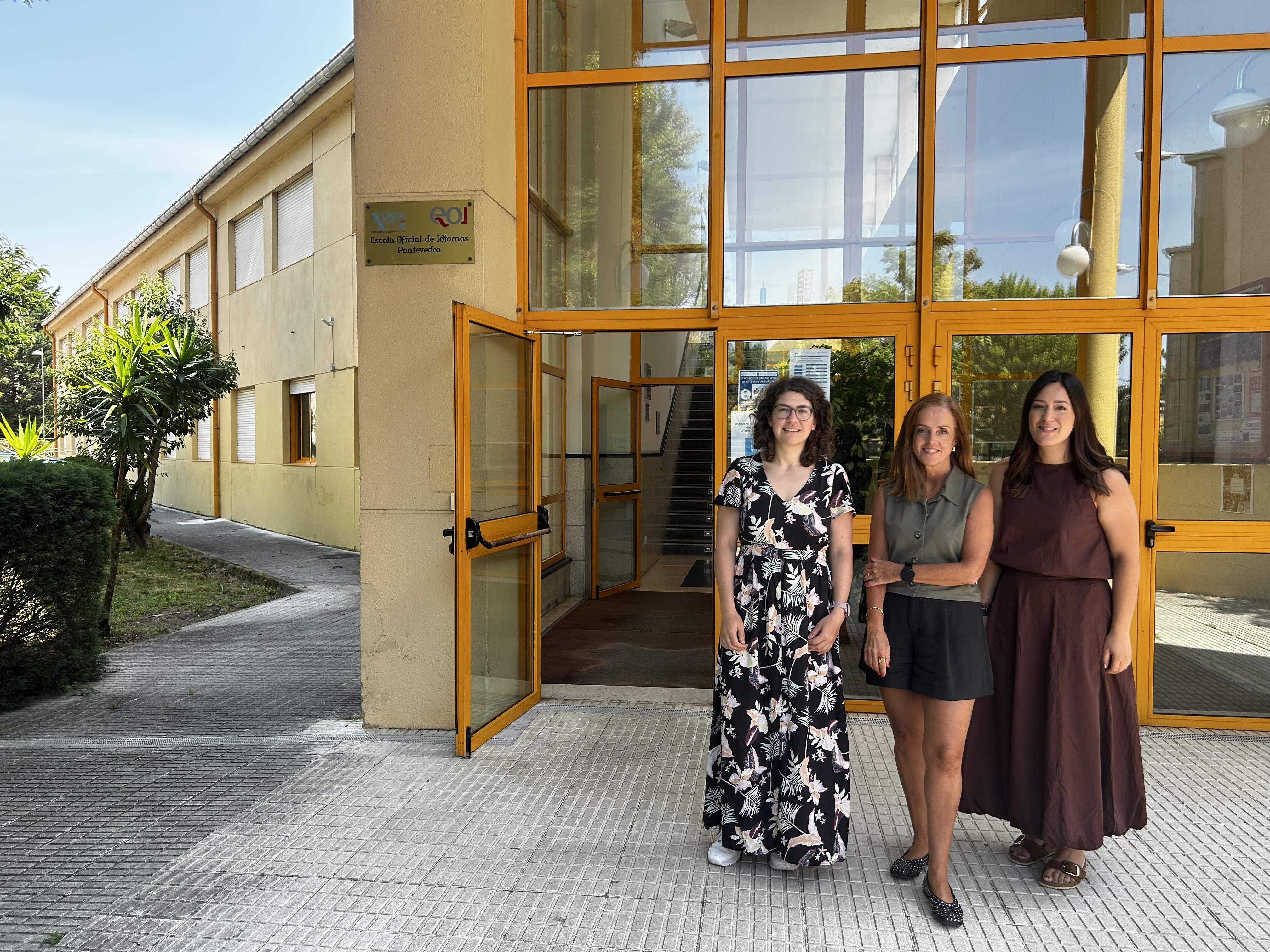 Responsables de la Escuela Oficial de Idiomas en Pontevedra
