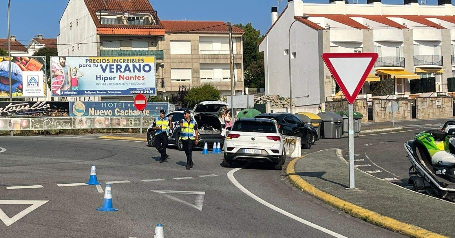 Control de la Policía Local de Sanxenxo