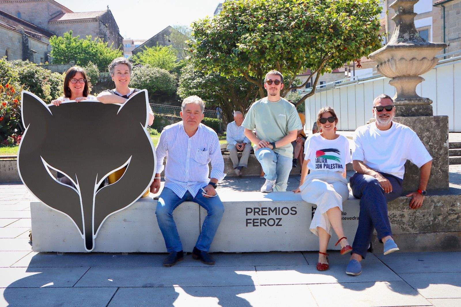 Banco promocional dos Premios Feroz en Pontevedra