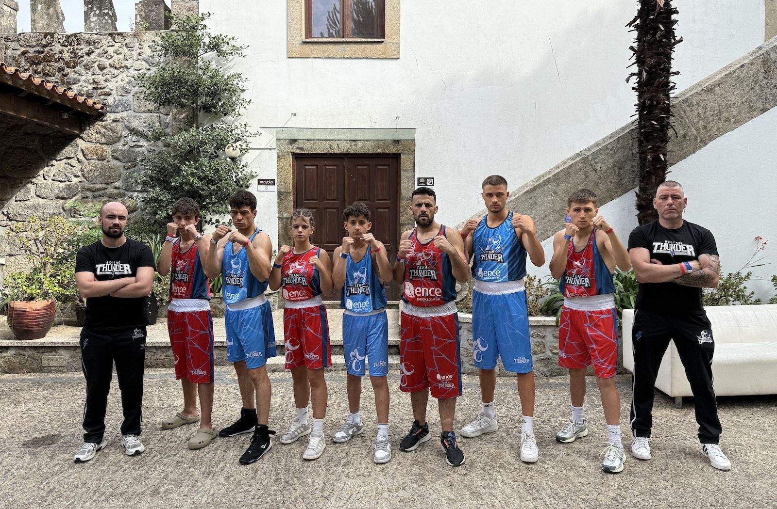 Deportistas del Team Thunder en el Braga Open Boxing