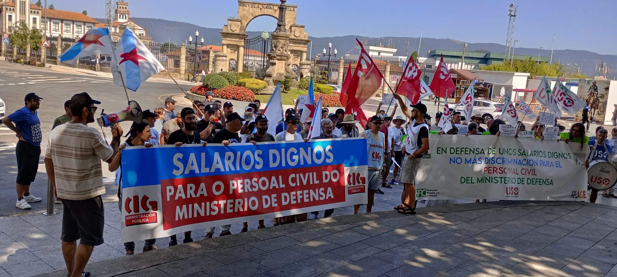Concentración del personal civil del Ministerio de Defensa