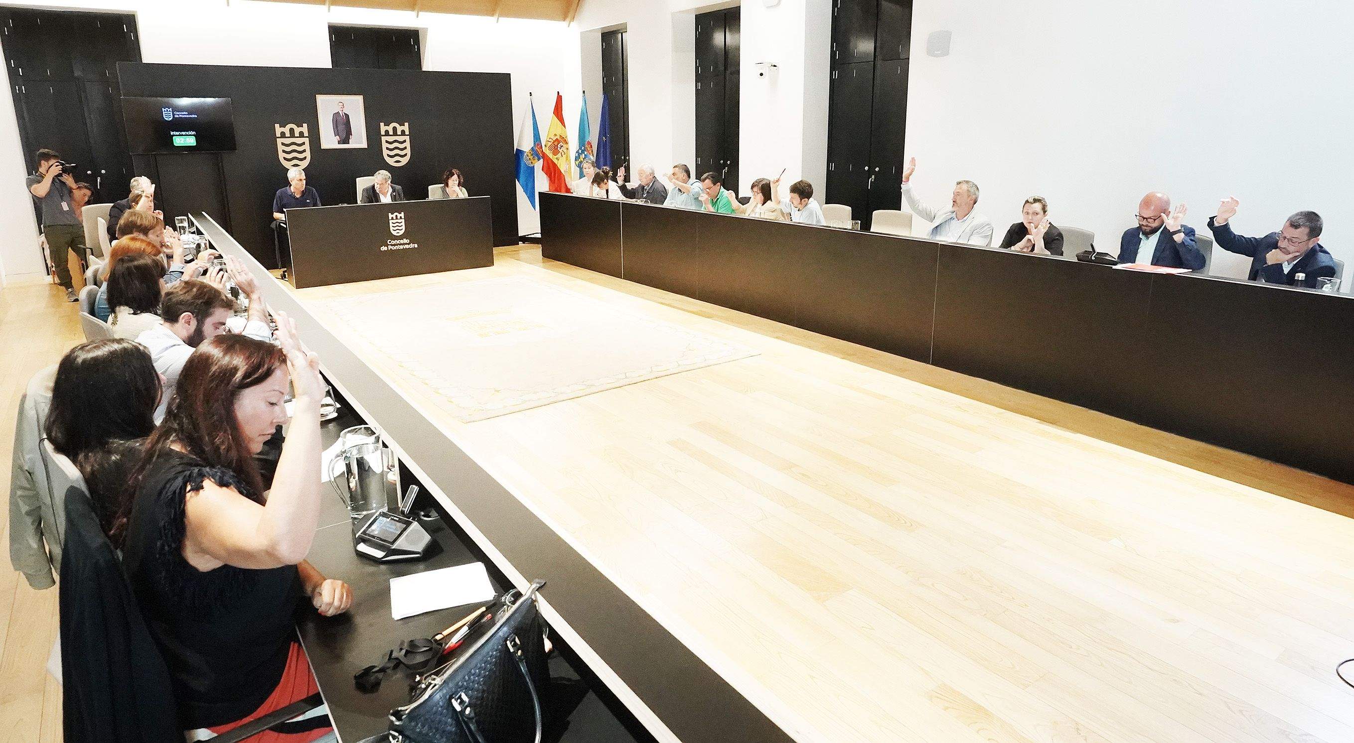 Pleno da corporación municipal de Pontevedra