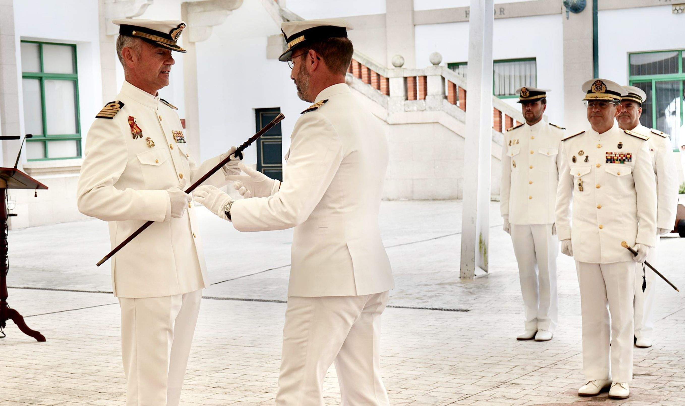 Entrega de mando de la Escuela Naval Militar a Tomás Clavijo Rey-Stolle
