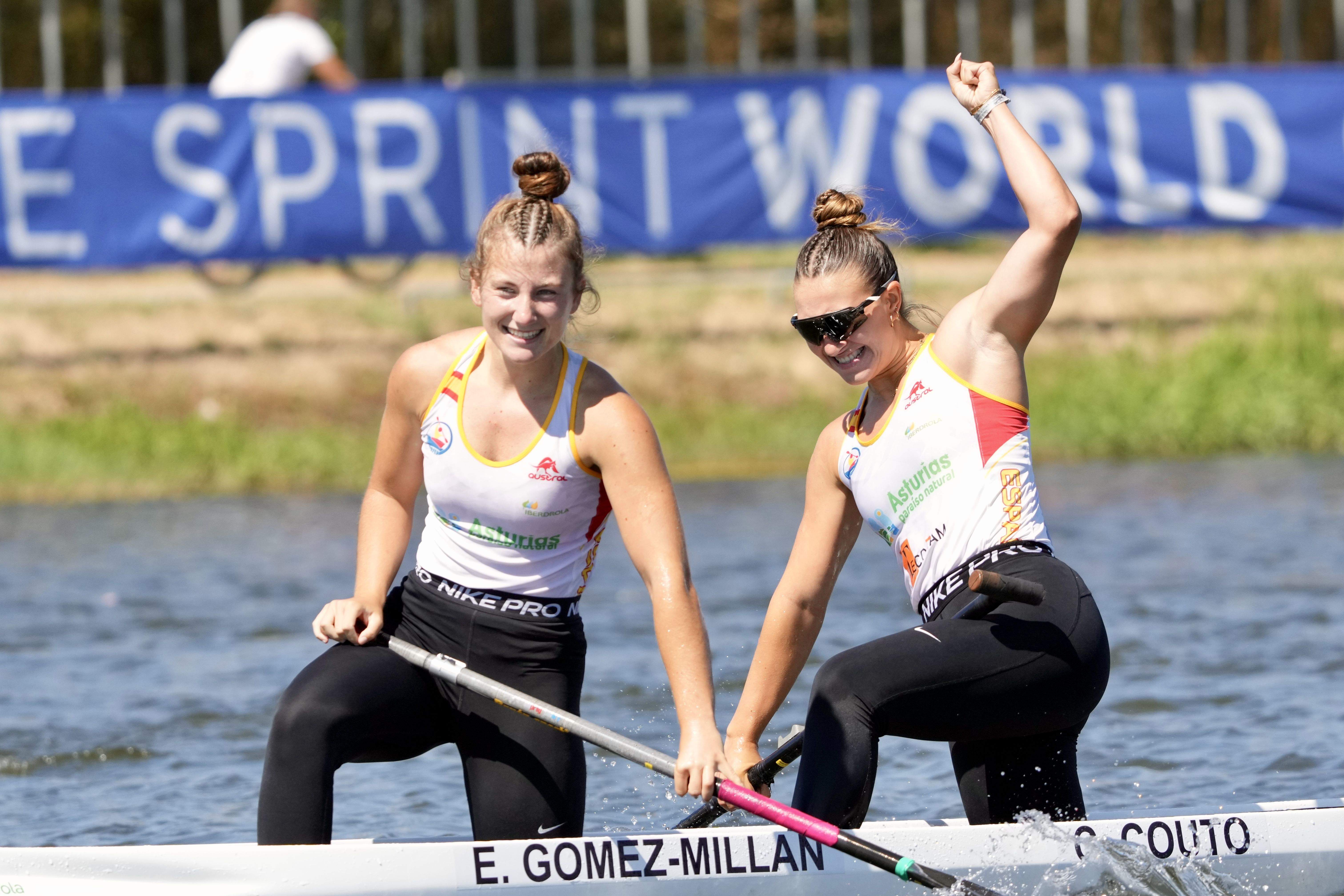 Elena Gómez-Millán e Claudia Couto, no Campionato do Mundo de Sprint Júnior e Sub23