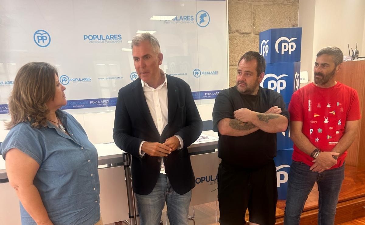 Carmen Vázquez, Rafa Domínguez, Iago Tomé e César Rodríguez