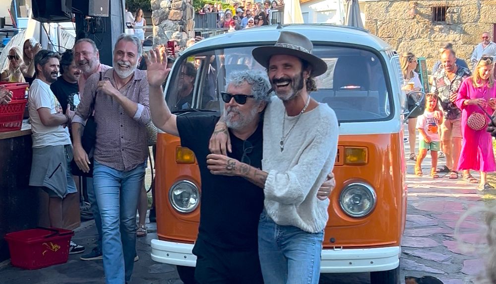 Leiva e Iván Ferreiro, tras a súa chegada a El Náutico
