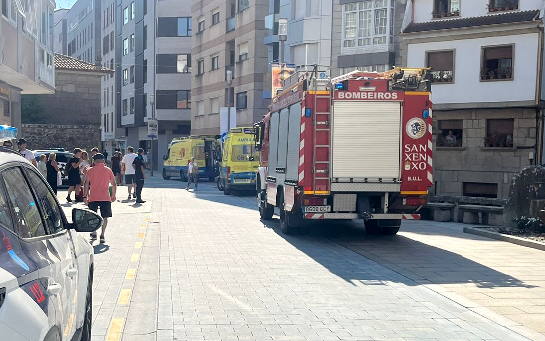 Intervención por un atropello en la calle Madrid