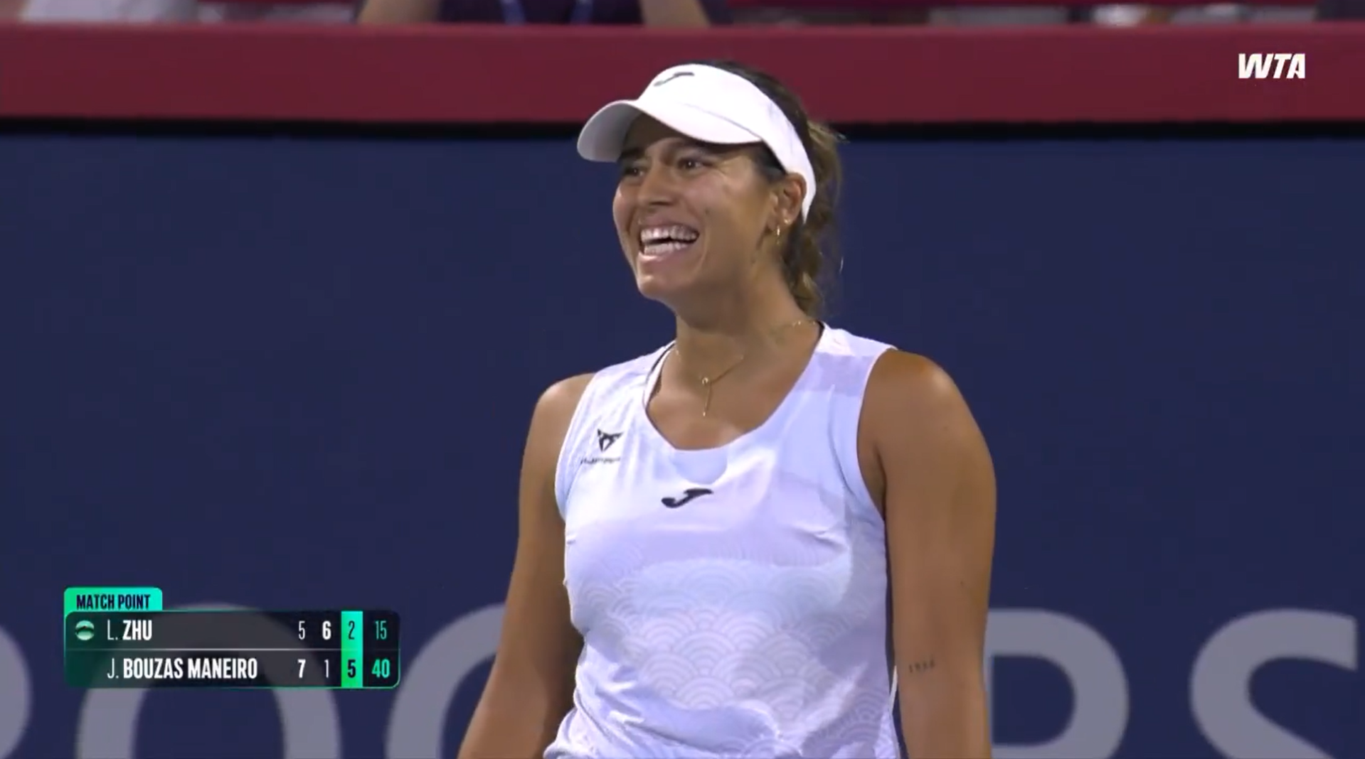 Jéssica Bouzas, en el WTA 1.000 de Montreal
