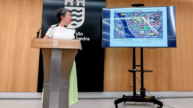 Eva Vilaverde explica o plan de mobilidade