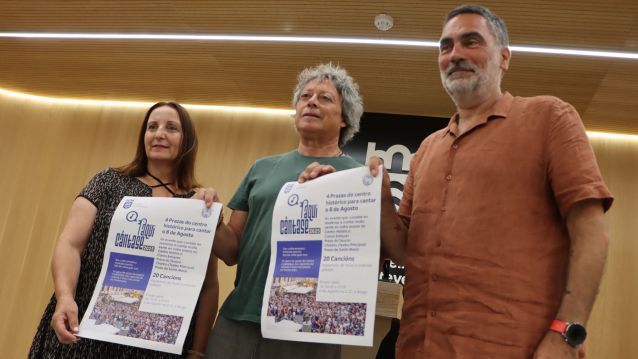 Mari Luz Rodríguez, Manolo Espiño e Demetrio Gómez presentan Aquí Cántase Mari Luz Rodríguez, Manolo Espiño e Demetrio Gómez presentan Aquí Cántase