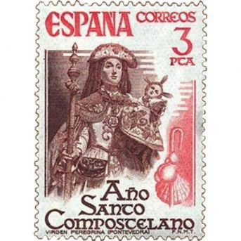 Sello con la imagen de la Virgen Peregrina (1976)