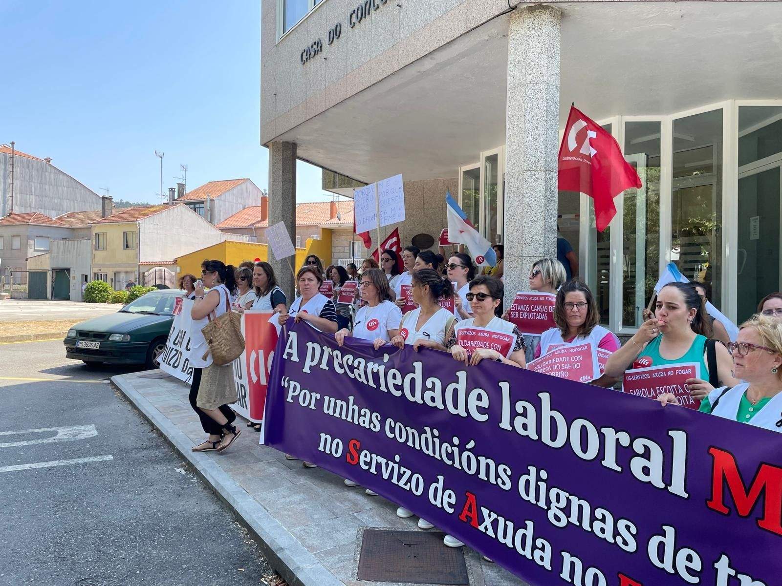 Concentración de traballadoras do SAF