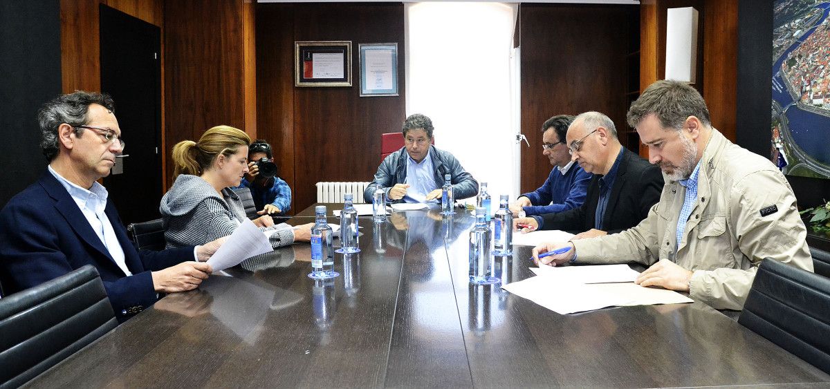 Xuntanza dos voceiros dos cinco grupos políticos representados no Concello