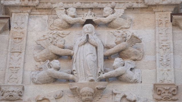 Fachada principal de la Basílica de Santa María La Mayor