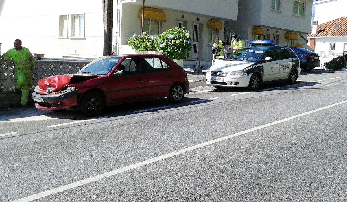 Accidente ocurrido en la PO-308 en Raxó