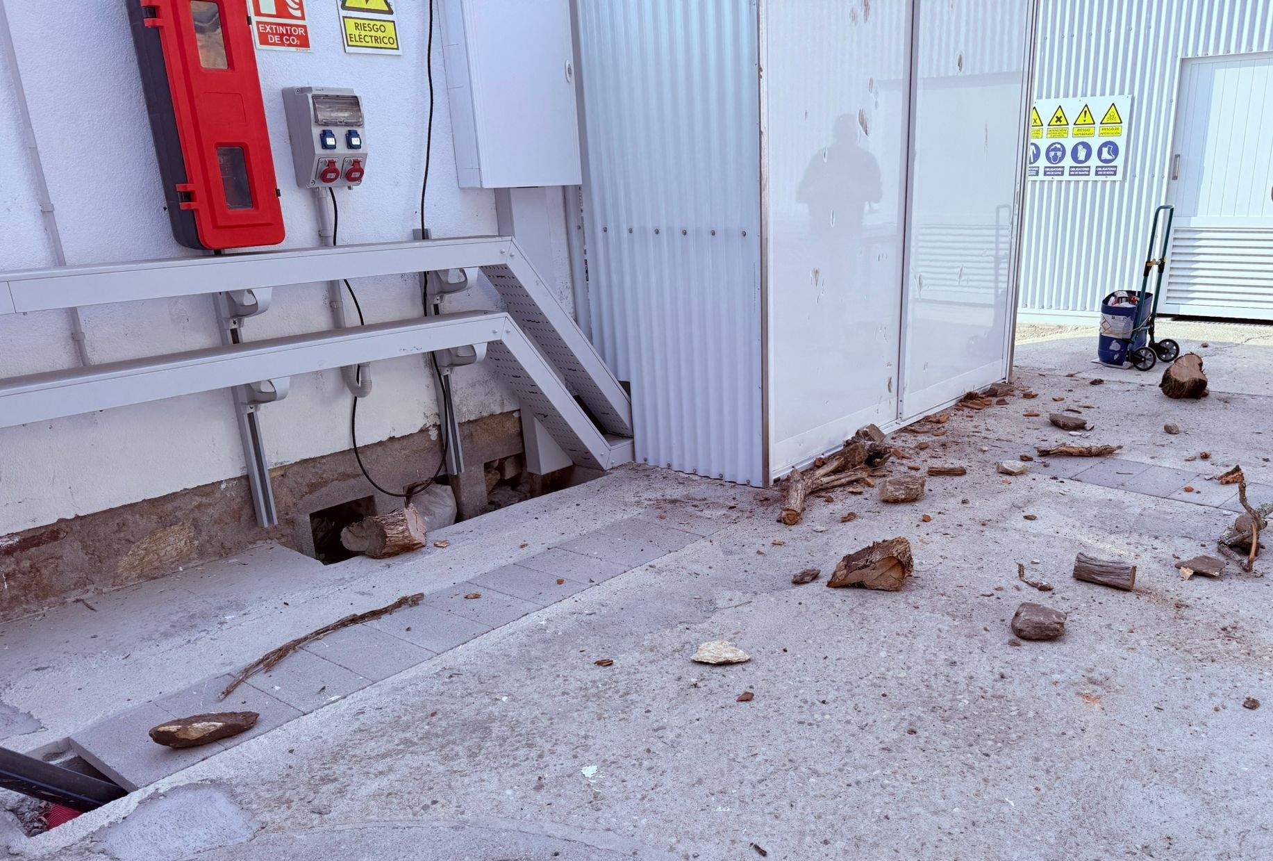 Actos vandálicos en la EDAR de Ons
