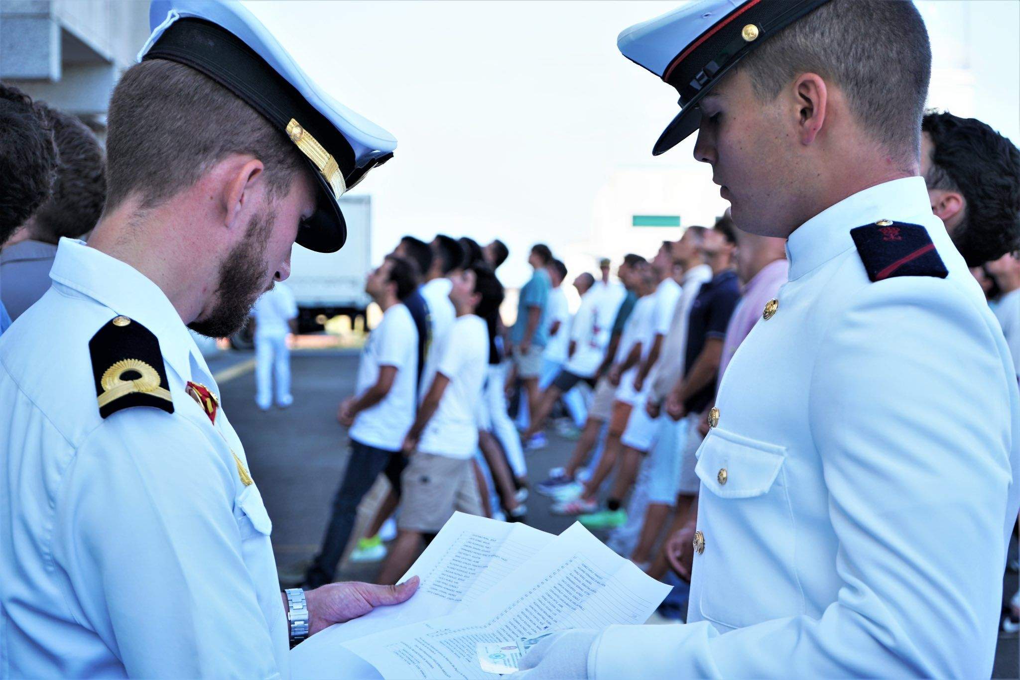 Ingreso del nuevo alumnado de la Escuela Naval de Marín