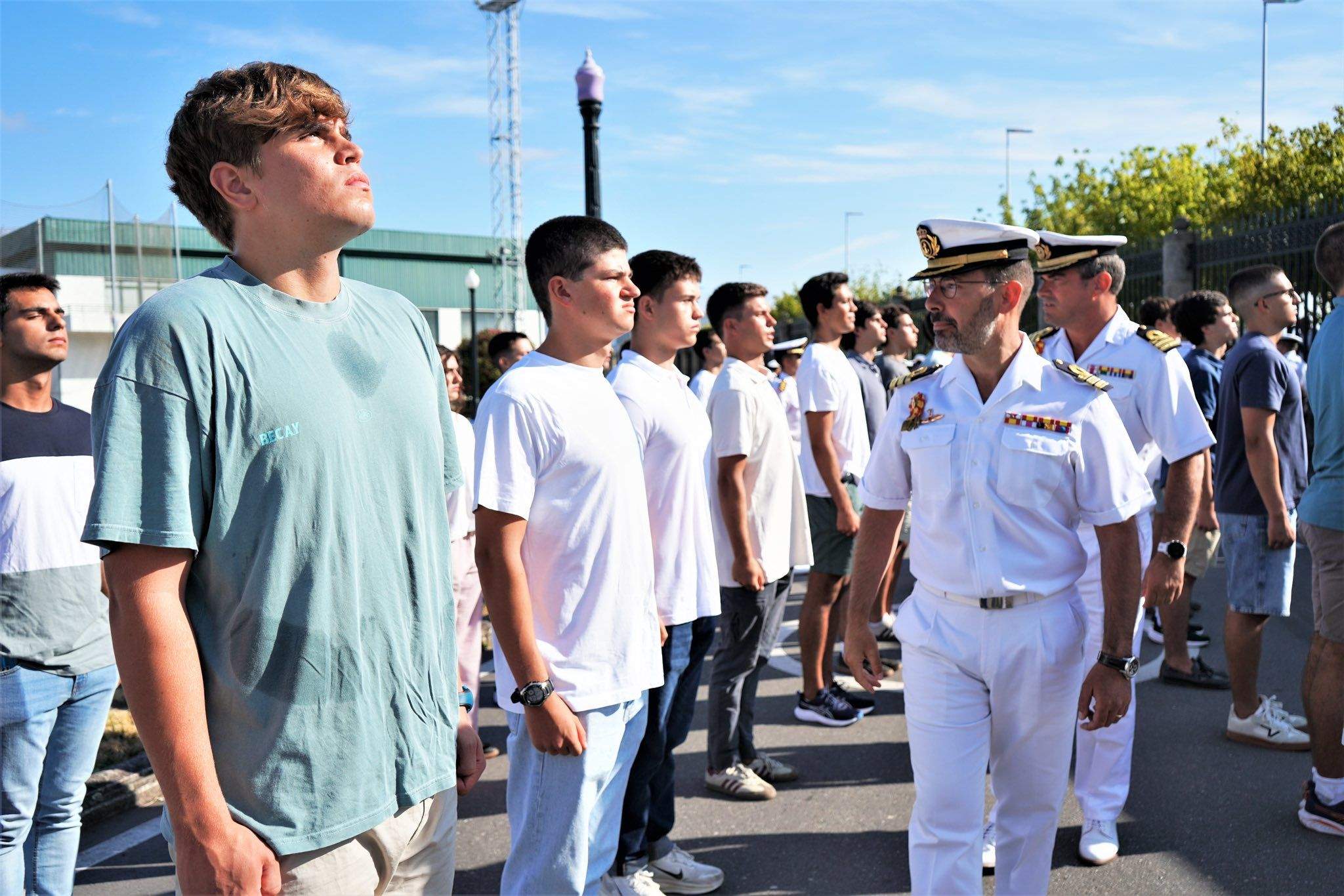 Ingreso del nuevo alumnado de la Escuela Naval de Marín