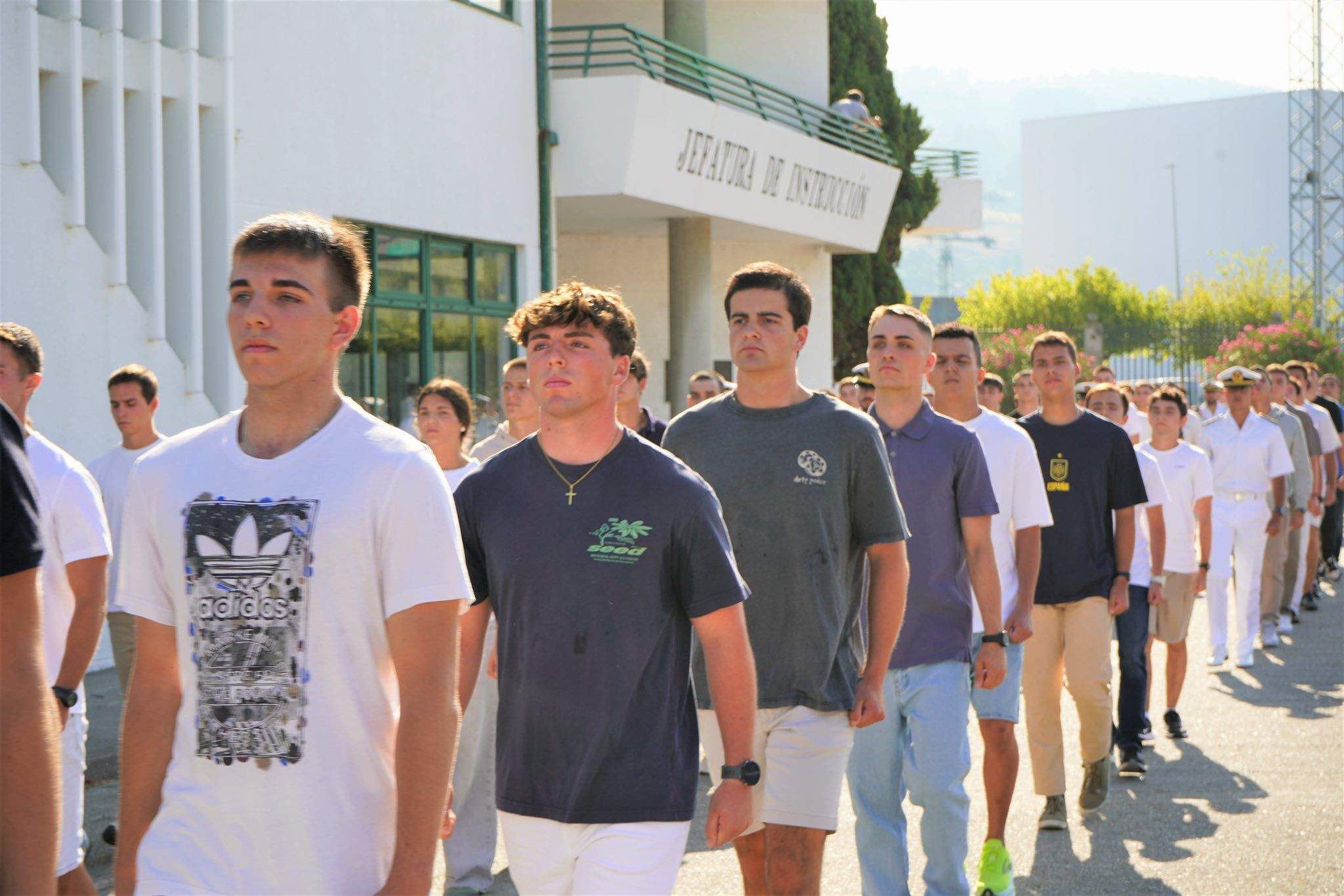 Ingreso del nuevo alumnado de la Escuela Naval de Marín