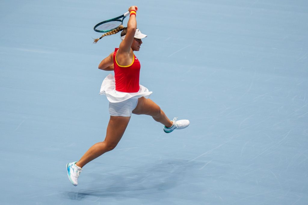 Jéssica Bouzas, en la Billie Jean King Cup
