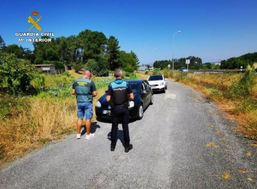 A Garda Civil detén a un condutor que fuxira tras atropelar a un peón en Vilagarcía