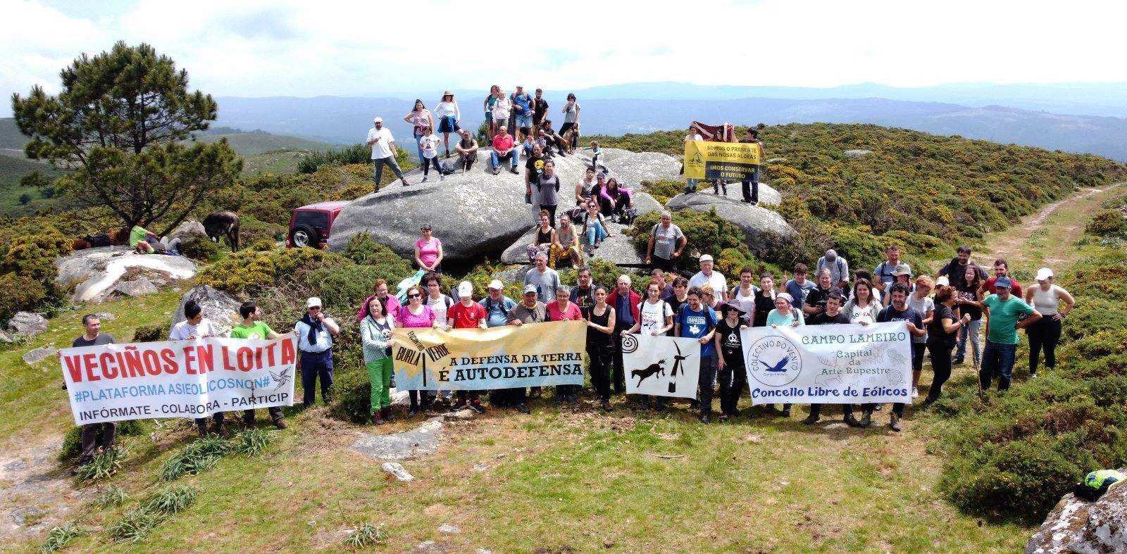 Movilización vecinal contra el parque de Chamarrapio, Alamoceiros y Xubrintas