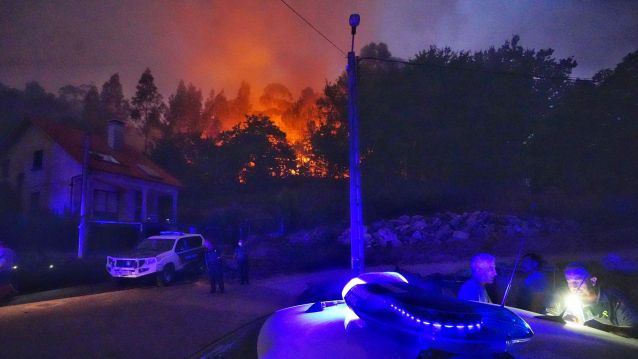 Incendio en Santa Cristina de Cobres