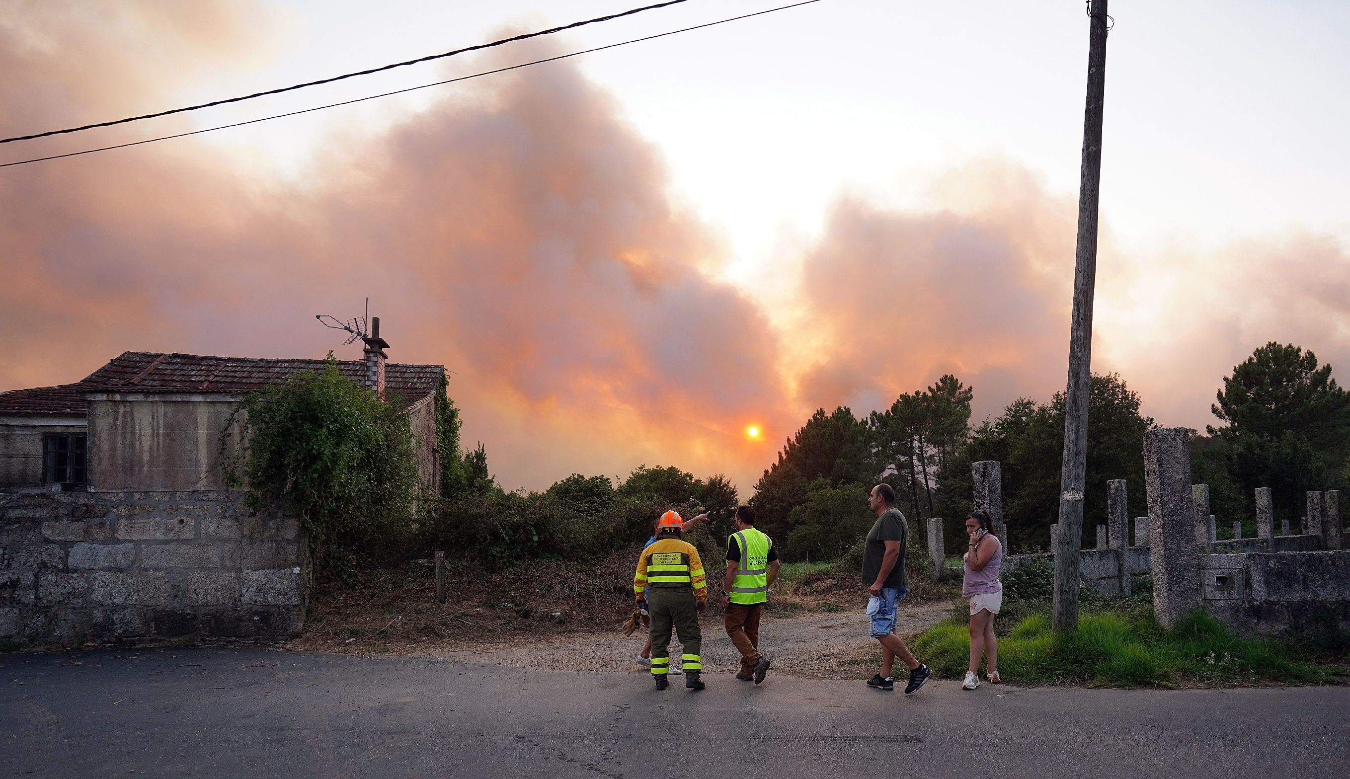 Incendio en Santa Cristina de Cobres Incendio en Santa Cristina de Cobres