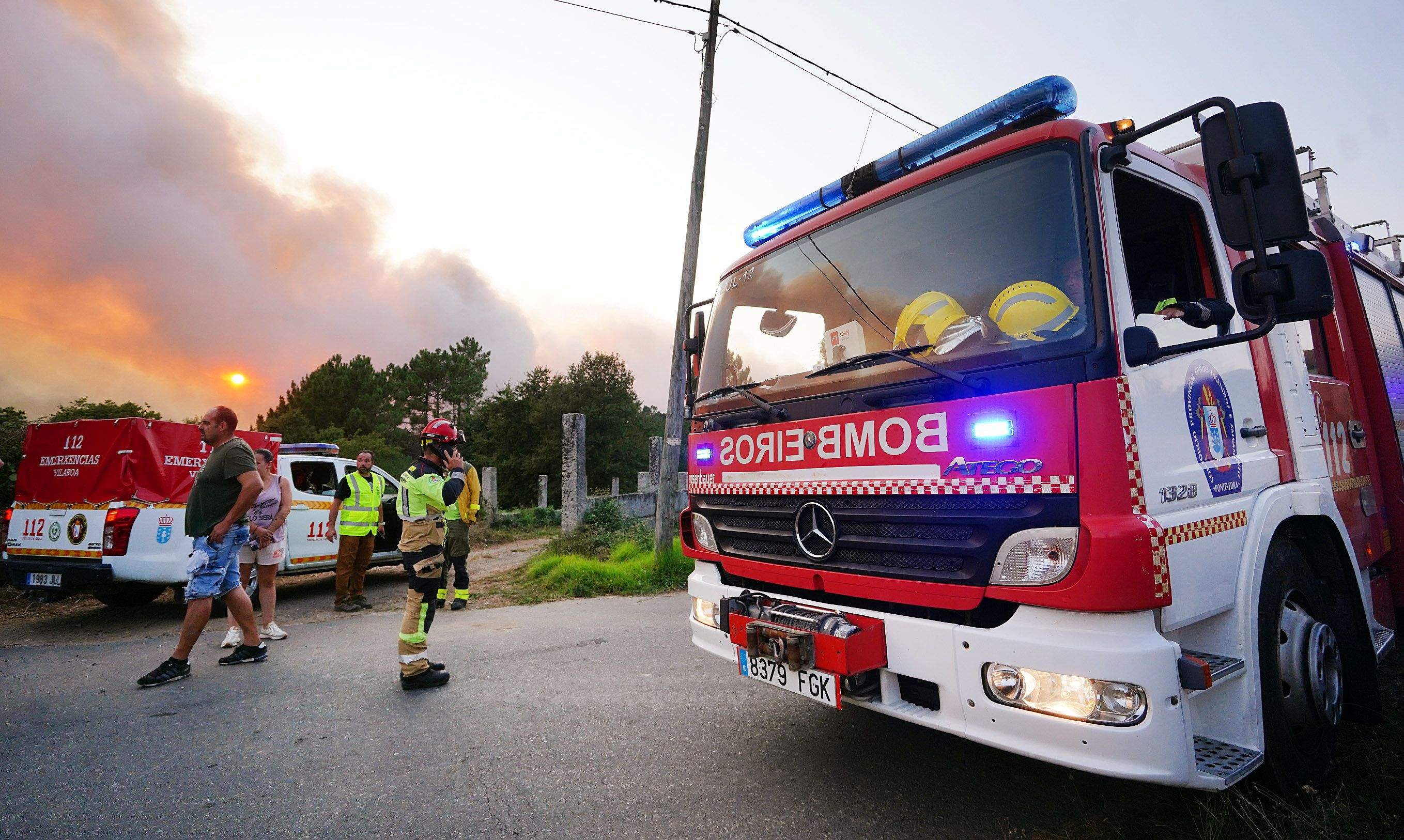 Incendio en Santa Cristina de Cobres Incendio en Santa Cristina de Cobres