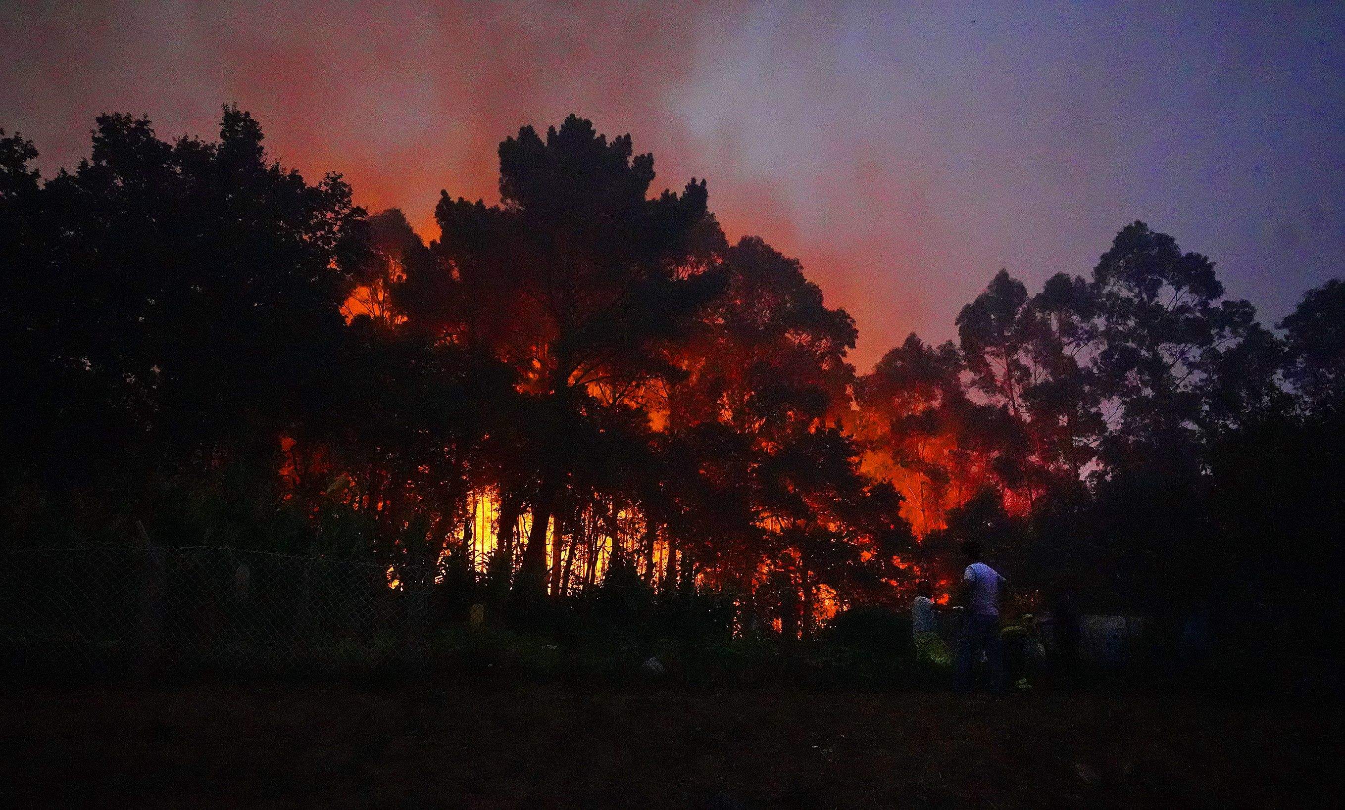Incendio en Santa Cristina de Cobres Incendio en Santa Cristina de Cobres