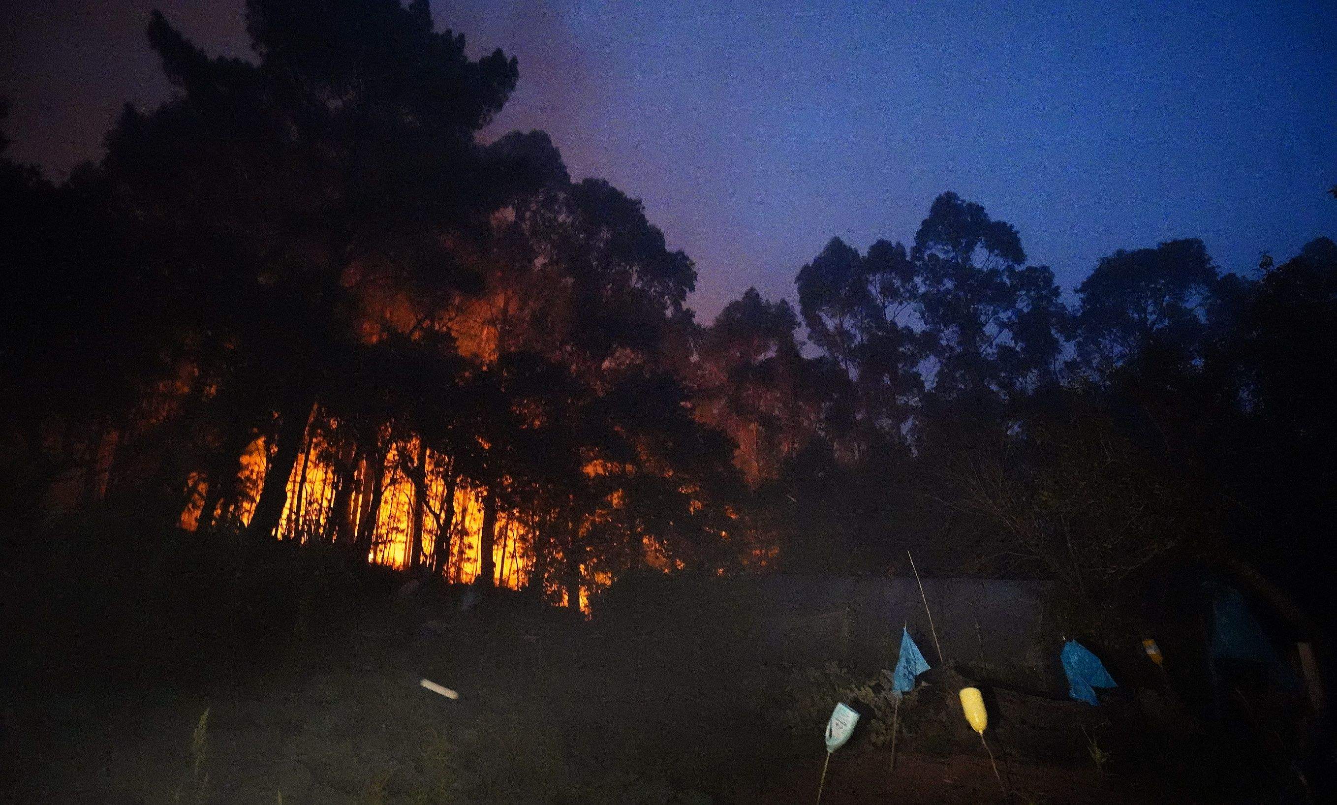 Incendio en Santa Cristina de Cobres Incendio en Santa Cristina de Cobres