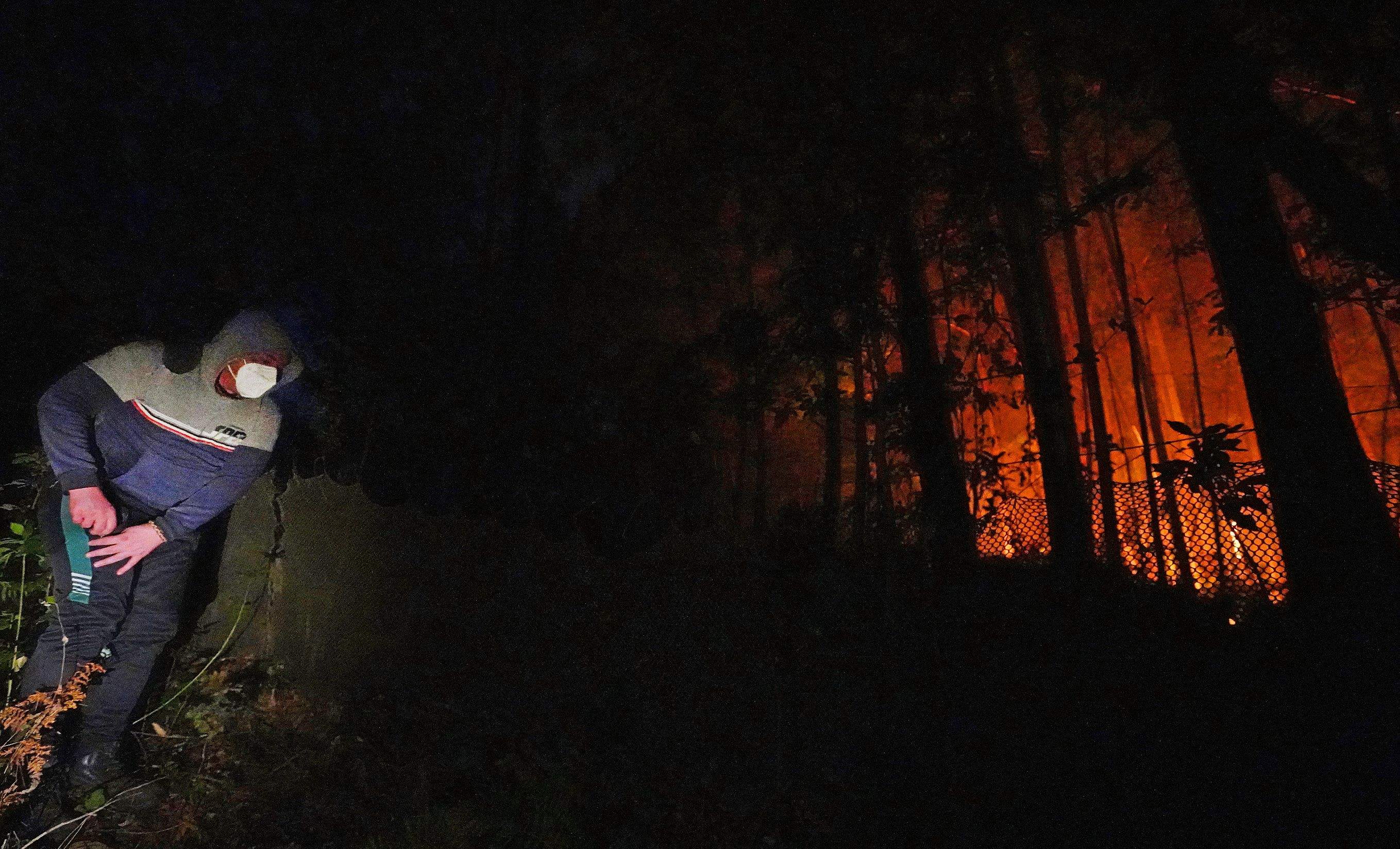 Incendio en Santa Cristina de Cobres