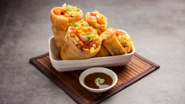 'Kutchi cone chaat'