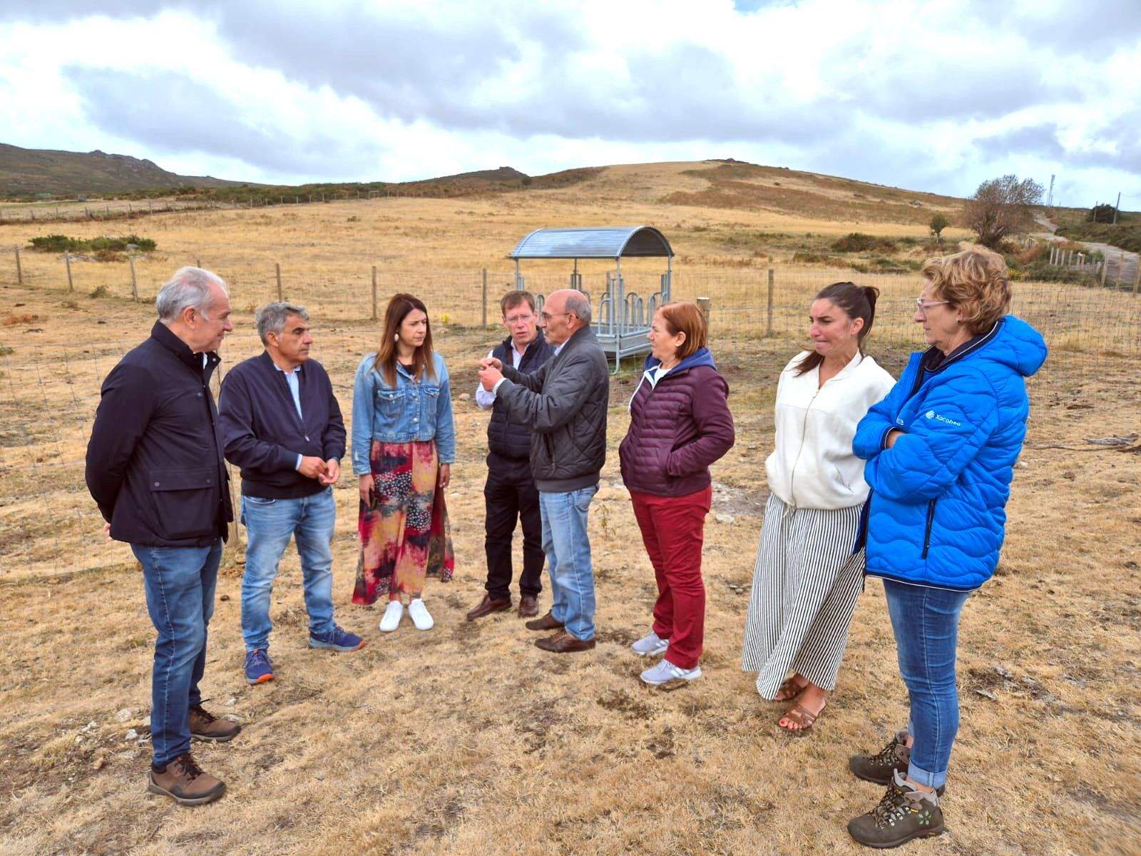 María José Gómez, conselleira de Medio Rural, visitó A Lama