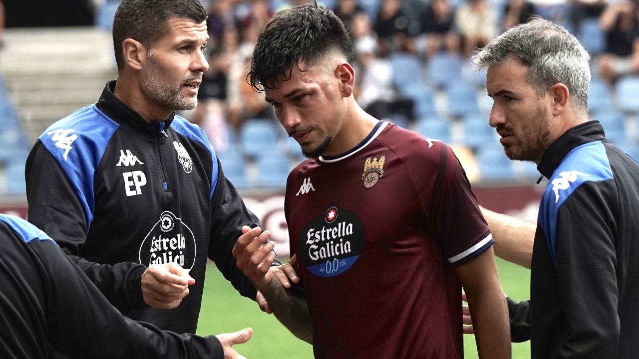 Garay, en el partido entre Pontevedra y Cacereño Garay, en el partido entre Pontevedra y Cacereño